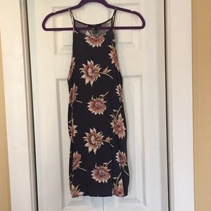 F21 Navy Blue Floral Sheath Dress